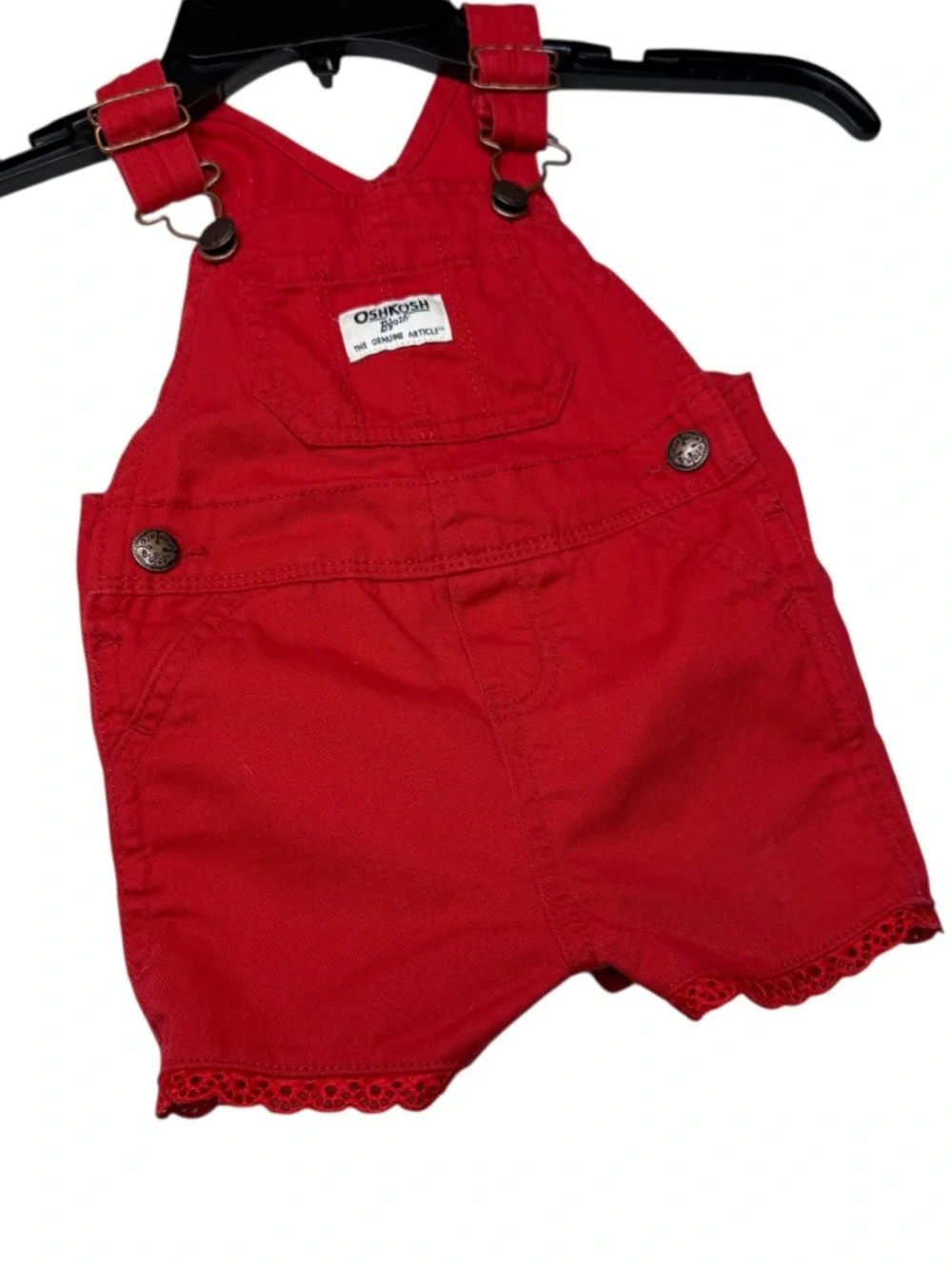 OshKosh B'gosh Bright Red Shortails 9 month